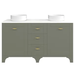 Windsor Vanity 1500mm Double WG Basins SilkSurface AC Top Floor standing, Olive Satin by Timberline, a Vanities for sale on Style Sourcebook