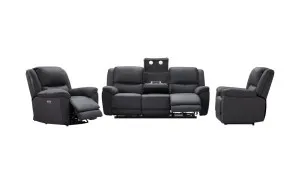 Juno 3 pce electric recliner suite by Focus On Furniture, a Sofas for sale on Style Sourcebook