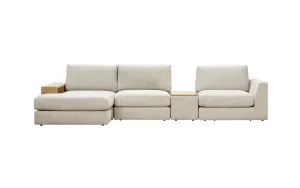 Crest 3 seat reversible chaise lounge by Focus On Furniture, a Sofas for sale on Style Sourcebook
