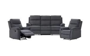Turner 3 pce recliner suite by Focus On Furniture, a Sofas for sale on Style Sourcebook