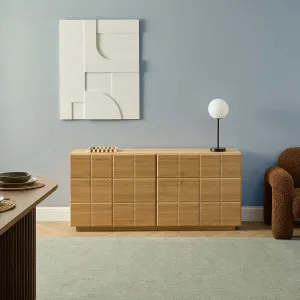 Sonny Checkerboard Buffet - Natural - Mocka by Mocka., a Sideboards, Buffets & Trolleys for sale on Style Sourcebook