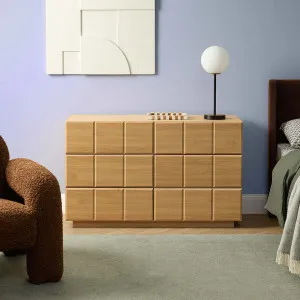 Sonny Checkerboard Six Drawer - Natural - Mocka by Mocka., a Dressers & Chests of Drawers for sale on Style Sourcebook