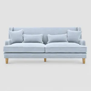 Bondi Hamptons 3 Seat Sofa Blue Sky Stripe W/White Piping by OneWorld Collection, a Sofas for sale on Style Sourcebook