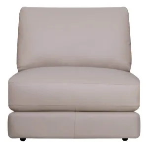 Temple Sofa Single Extension in Leather Light Mocha by OZ Design, a Sofas for sale on Style Sourcebook