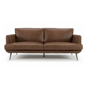 Delma 2.5 Seater Leather Sofa, Mocha Brown by Schots, a Sofas for sale on Style Sourcebook