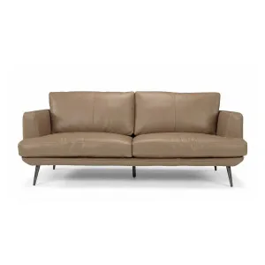 Delma 2.5 Seater Leather Sofa, Mushroom by Schots, a Sofas for sale on Style Sourcebook