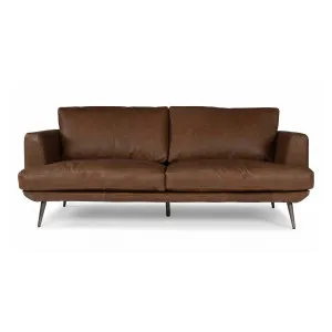 Delma 2.5 Seater Leather Sofa, Saddle Brown by Schots, a Sofas for sale on Style Sourcebook