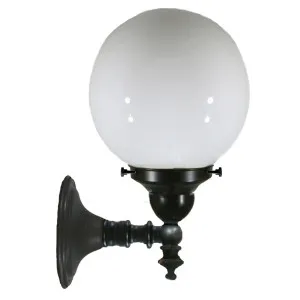 Koscina Wall Light with 6" Opal Gloss Sphere, Patina by Lighting Inspirations, a Pendant Lighting for sale on Style Sourcebook