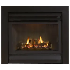 Legend DV32 Gas Log Fire with Horizontal Flue Kit & Remote, Black by Schots, a Fireplaces for sale on Style Sourcebook