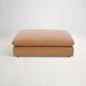 Loft Leather Ottoman, Grange Tan, by Lounge Lovers by Lounge Lovers, a Ottomans for sale on Style Sourcebook