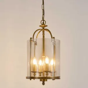 Academy Ceiling Pendant Antique Brass by Emac & Lawton, a Pendant Lighting for sale on Style Sourcebook
