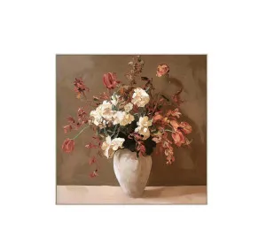 Warmth in Bloom Wall Art Canvas 80cm x 80cm by Luxe Mirrors, a Prints for sale on Style Sourcebook