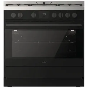 Haier 90cm 500 Series Dual Fuel Freestanding Oven Black HOR90S11MBX2 by Haier, a Cooktops for sale on Style Sourcebook