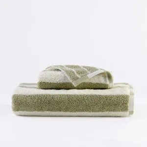 Muse Maverick Reversible Stripe Towel Sage by Muse, a Towels & Washcloths for sale on Style Sourcebook