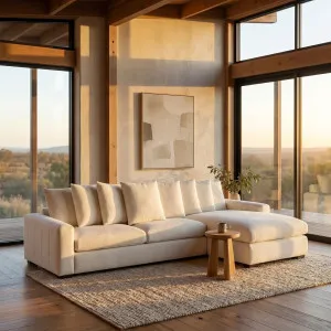 ALFAMA - Fabric Right-hand Chaise Sofa by European Lifestyle, a Sofas for sale on Style Sourcebook