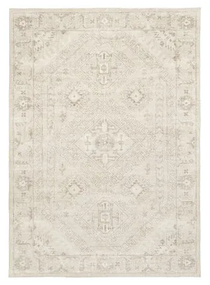 Lucille Cream and Beige Distressed Washable Rug by Miss Amara, a Persian Rugs for sale on Style Sourcebook