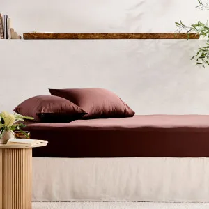 Habitat 400Tc Bamboo Cotton Fitted Sheet Vintage Rose by Habitat, a Sheets for sale on Style Sourcebook