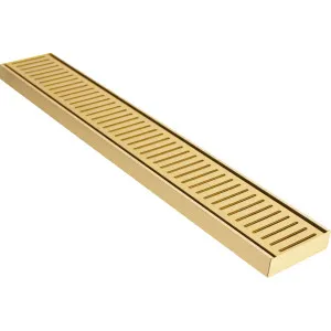 Lauxes NXT26 Grate Gold 3000x100x26 by BEAUMONTS, a Shower Grates & Drains for sale on Style Sourcebook