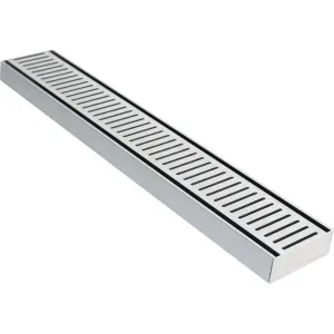 Lauxes NXT35 Grate Silver 3000x100x35 by BEAUMONTS, a Shower Grates & Drains for sale on Style Sourcebook