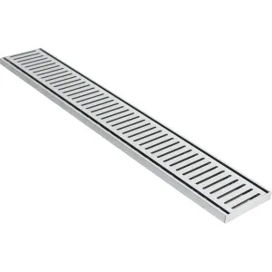 Lauxes NXT14 Grate Silver 5600x100x14 by BEAUMONTS, a Shower Grates & Drains for sale on Style Sourcebook