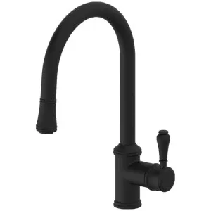 Armando Vicario Provincial Pull Out Kitchen Mixer Tap Black 400674B-LF by Armando Vicario, a Kitchen Taps & Mixers for sale on Style Sourcebook