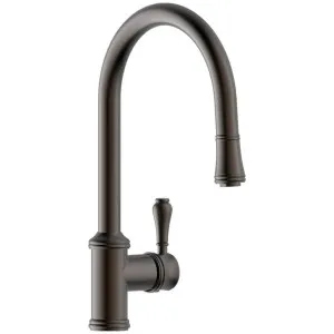 Armando Vicario Provincial Pull Out Kitchen Mixer Tap Brushed Black Nickel 400674BBN-LF by Armando Vicario, a Kitchen Taps & Mixers for sale on Style Sourcebook