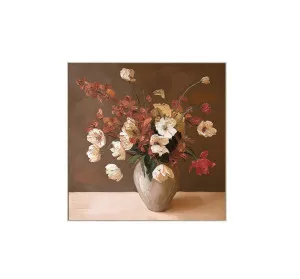 Amber Blossoms Wall Art Canvas 80cm x 80cm by Luxe Mirrors, a Prints for sale on Style Sourcebook