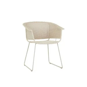 Corsica Isle Dining Armchair - Chalk - Fawn by GlobeWest, a Chairs for sale on Style Sourcebook