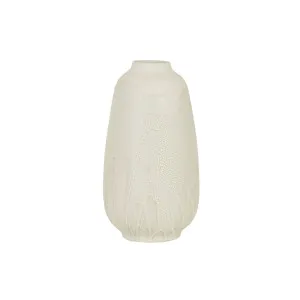 Hanson Asha Drip Round Large Vase - Linen by GlobeWest, a Statues & Ornaments for sale on Style Sourcebook