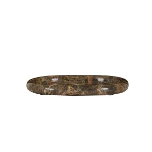 Rufus Float Oval Tray - Emperador by GlobeWest, a Decorative Plates & Bowls for sale on Style Sourcebook