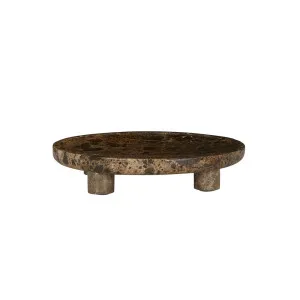 Rufus Dasha Footed Bowl - Emperador by GlobeWest, a Decorative Plates & Bowls for sale on Style Sourcebook