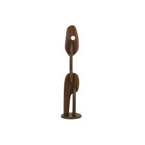 Artifact Small Floor Sculpture - Smoked Teak by GlobeWest, a Statues & Ornaments for sale on Style Sourcebook