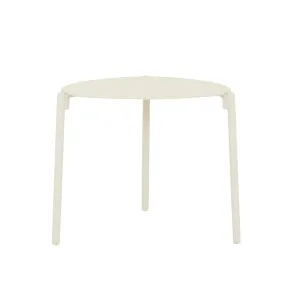 Delphi Pebble Side Table - Ivory White by GlobeWest, a Outdoor Furniture for sale on Style Sourcebook