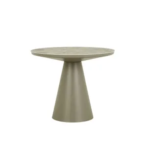 Valencia Round Dining Table - Faux Storm Terrazzo - Umber by GlobeWest, a Tables for sale on Style Sourcebook