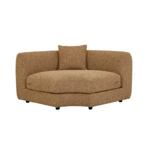 Madrid Curve 5-Seater Right Open End L Shape Sofa - Toffee Weave by GlobeWest, a Sofas for sale on Style Sourcebook