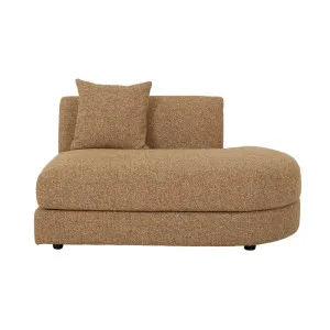 Madrid Curve 5-Seater Right Open End L Shape Sofa - Toffee Weave by GlobeWest, a Sofas for sale on Style Sourcebook