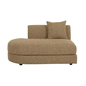 Madrid Curve 5-Seater Sofa with Left Open End Chaise - Toffee Weave by GlobeWest, a Sofas for sale on Style Sourcebook