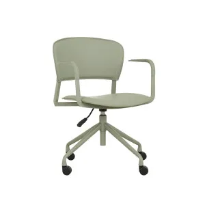 Matilda Office Armchair - Moss PU - Matt Moss by GlobeWest, a Chairs for sale on Style Sourcebook