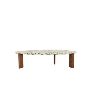 Ray Marble Crest Coffee Table - Matt Ocean Marble - Smoked Ash by GlobeWest, a Coffee Table for sale on Style Sourcebook