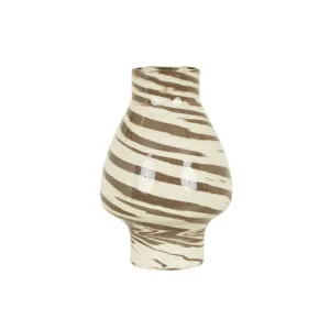 Hanson Brax Vase - Marbled Grey by GlobeWest, a Statues & Ornaments for sale on Style Sourcebook