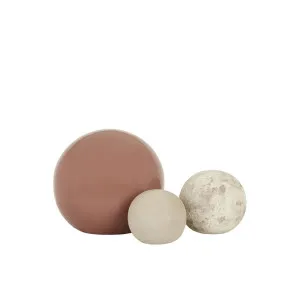 Hanson Orb Set of 3 Sculptures - Coco Multi by GlobeWest, a Statues & Ornaments for sale on Style Sourcebook