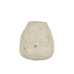 Hanson Mazie Small Vase - Volcano Sand by GlobeWest, a Statues & Ornaments for sale on Style Sourcebook