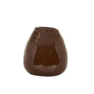 Hanson Mazie Small Vase - Chocolate by GlobeWest, a Statues & Ornaments for sale on Style Sourcebook