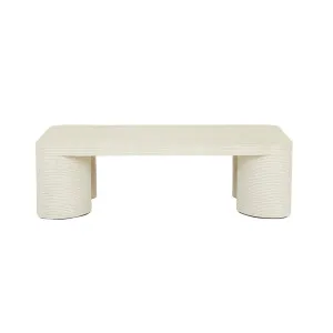 Petra Ridge Coffee Table - Light Linen by GlobeWest, a Outdoor Furniture for sale on Style Sourcebook