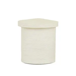 Petra Ridge Side Table - Light Linen by GlobeWest, a Outdoor Furniture for sale on Style Sourcebook