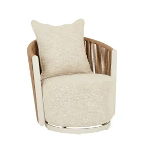 Delphi Sands Swivel Occasional Chair - Natural - Natural Weave by GlobeWest, a Outdoor Furniture for sale on Style Sourcebook