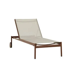 Palma Crete Sunbed - Coco - Hickory by GlobeWest, a Outdoor Furniture for sale on Style Sourcebook