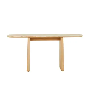 Nido Marble Console - Onyx Travertine - Natural Ash by GlobeWest, a Console Table for sale on Style Sourcebook