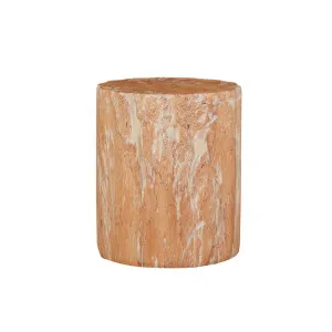 Cali Ripple Stool - Faux Rose Mable by GlobeWest, a Outdoor Furniture for sale on Style Sourcebook
