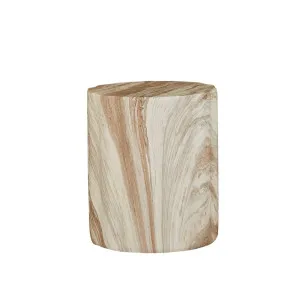 Cali Ripple Stool - Faux Mocha Mable by GlobeWest, a Outdoor Furniture for sale on Style Sourcebook